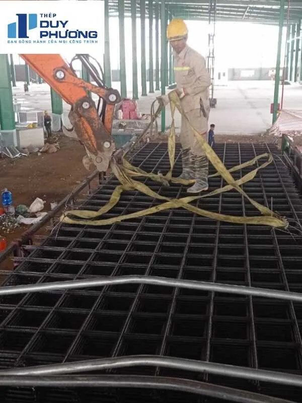 Lưới thép hàn đổ bê tông dự án