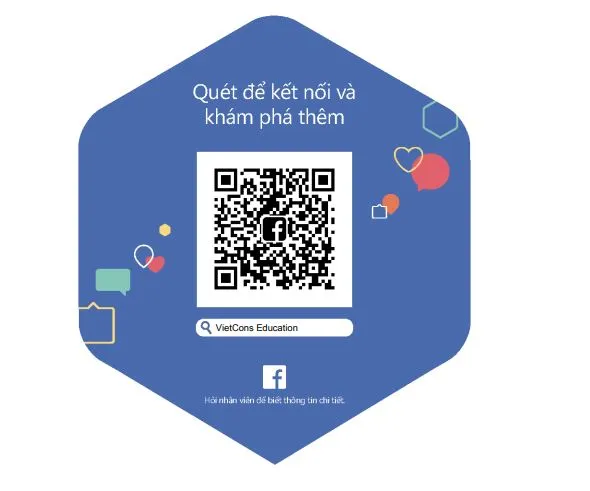 Mã QR của Vietcons Edu để truy cập trang web