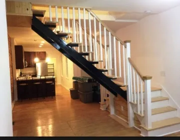 Mẫu lan can cầu thang gỗ đẹp