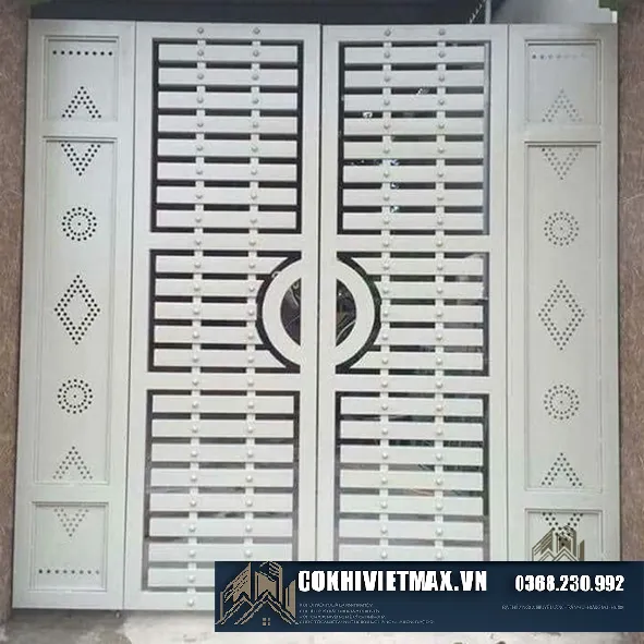 Top 3 mẫu cổng sắt 4 cánh