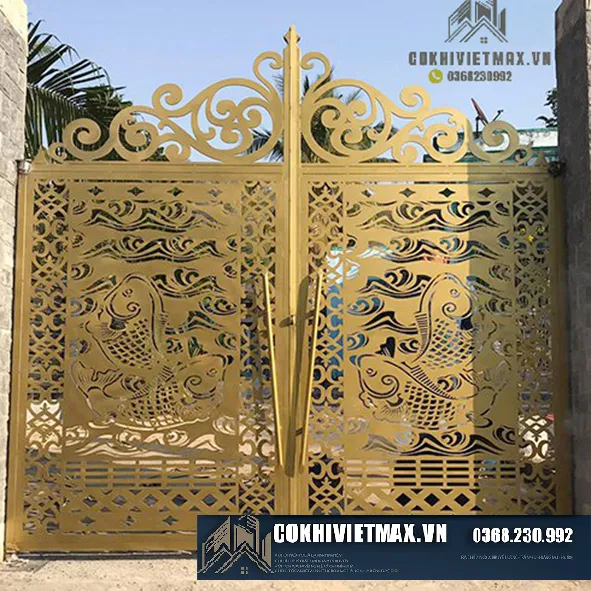 Mẫu cổng sắt CNC mỹ thuật đẹp nhất