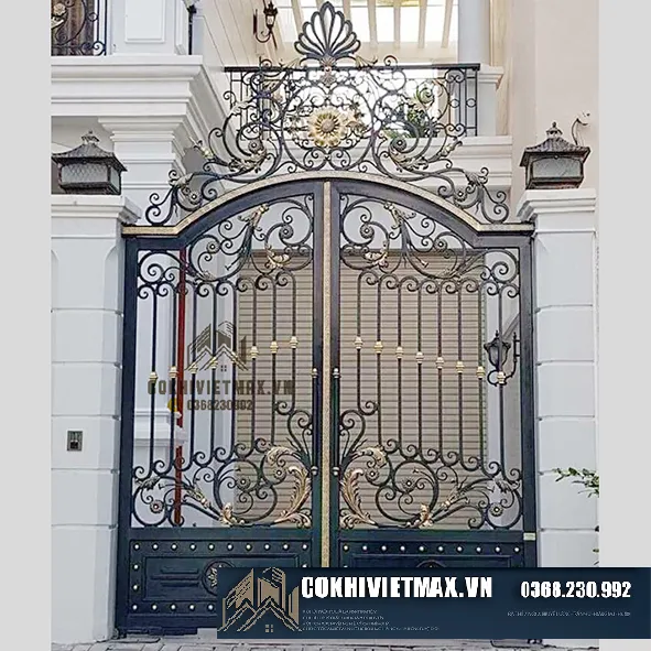 Mẫu cổng sắt nghệ thuật hiện đại