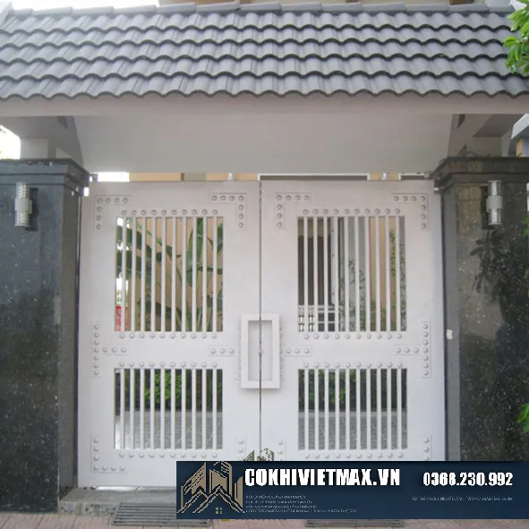 Mẫu cổng sắt đẹp cho nhà phố