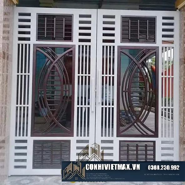 Mẫu cửa cổng sắt đẹp và bền bỉ