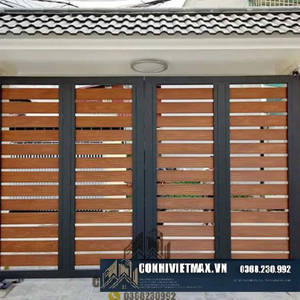 Mẫu cửa cổng sắt bền chắc