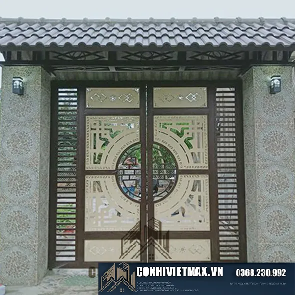 Mẫu cửa cổng sắt đẹp cho nhà ở