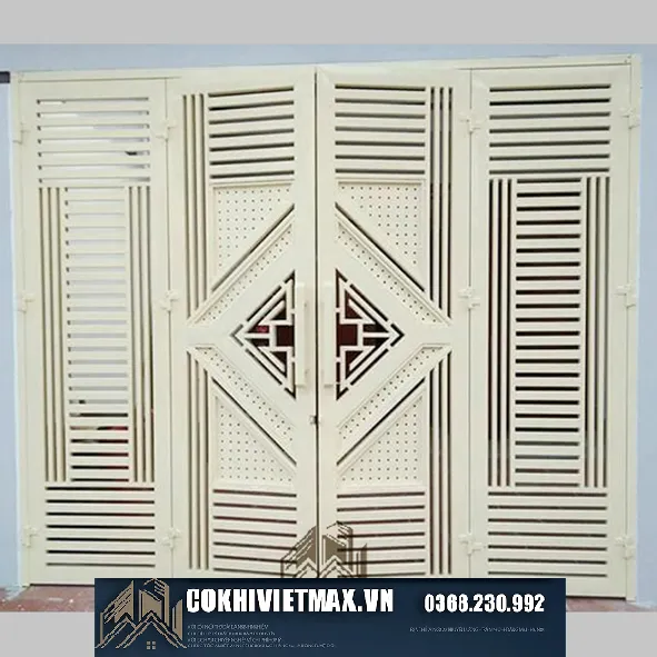 Mẫu cửa cổng sắt đẹp cho biệt thự