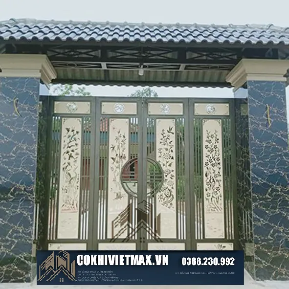 Mẫu cửa cổng sắt đẹp và độc đáo