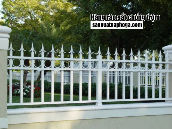 Mẫu hàng rào sắt chống trộm kiểu cổ điển, tăng cường an toàn