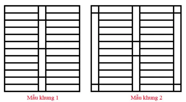 Thiết kế nan khung cửa sổ hộp đơn giản