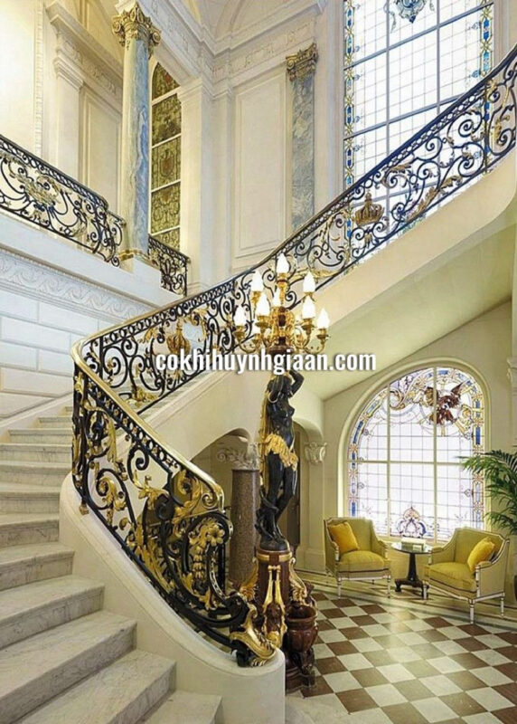 Lan Can Sắt Cầu Thang Mỹ Thuật: Nâng Tầm Không Gian Sống Sang Trọng