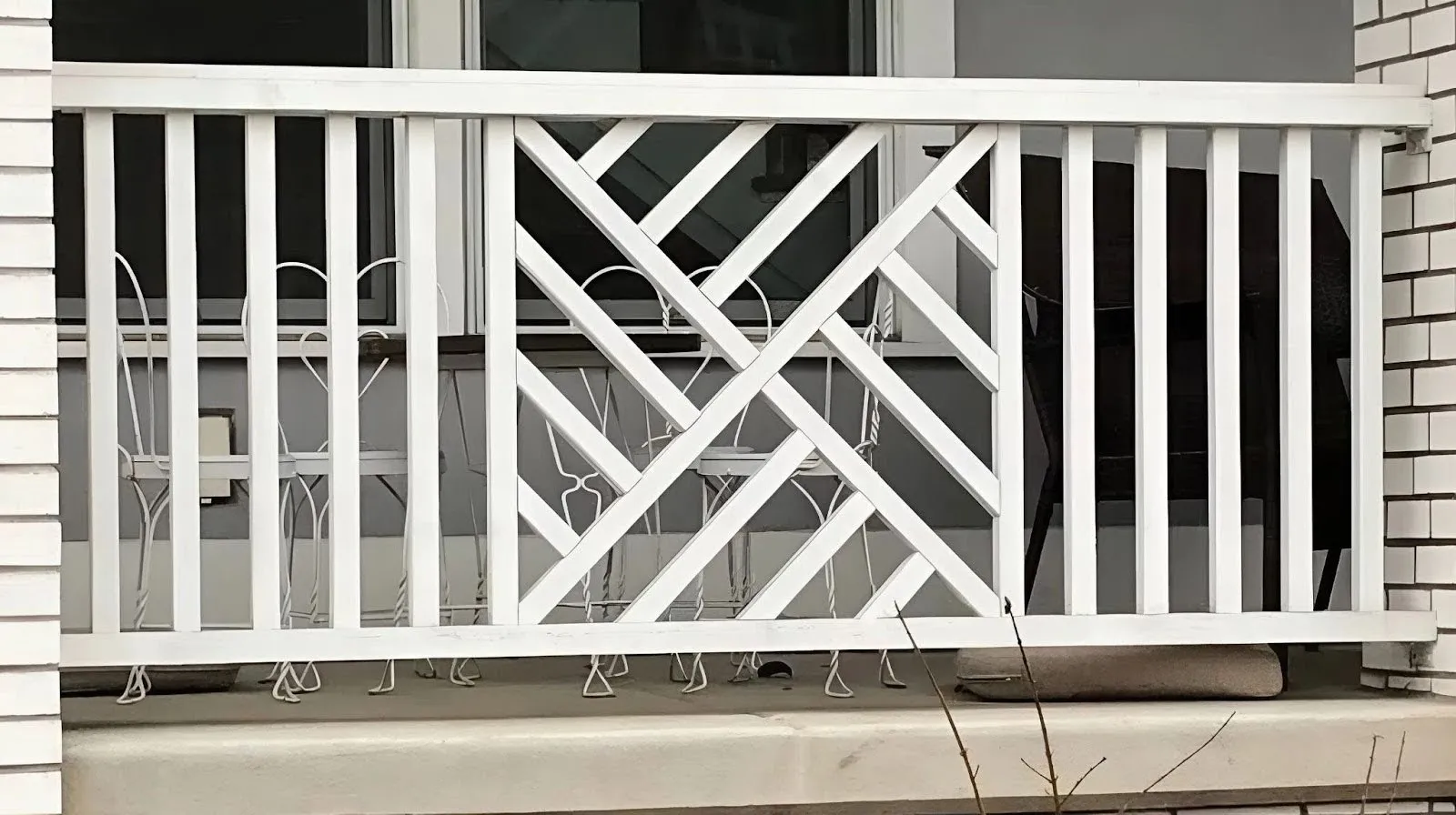 Mẫu lan can sắt hộp đơn giản hiện đại