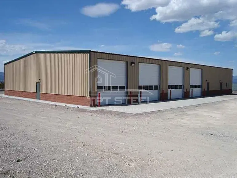 Mẫu nhà kho tiền chế 2 mái