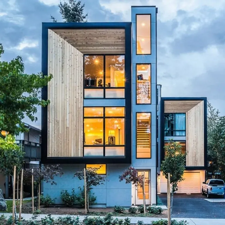 mẫu nhà tiền chế 3 tầng đẹp