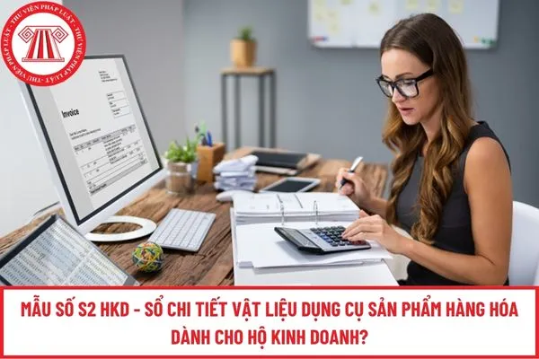 Mẫu sổ S2 HKD - Sổ chi tiết vật liệu dụng cụ sản phẩm hàng hóa dành cho hộ kinh doanh