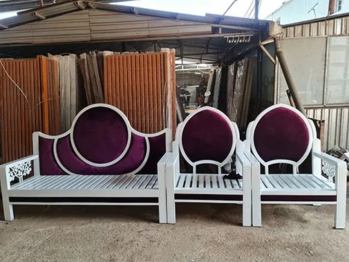 Màu sắc đẹp và thẩm mỹ giường gấp thành ghế bằng sắt