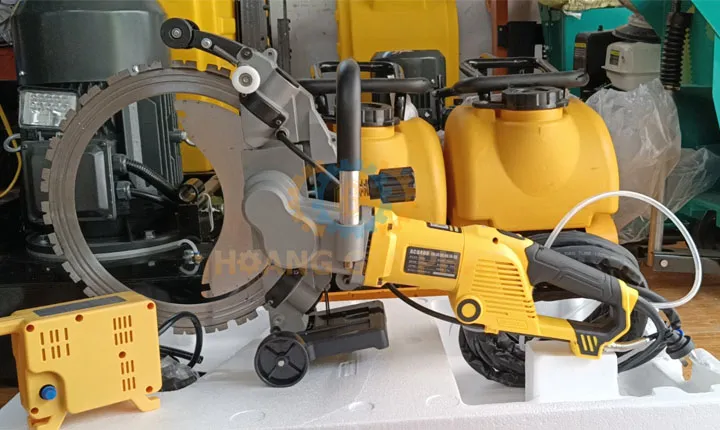 Máy cắt vòng bê tông HGP 290 hỗ trợ cắt tường gạch và sàn bê tông sâu 29cm