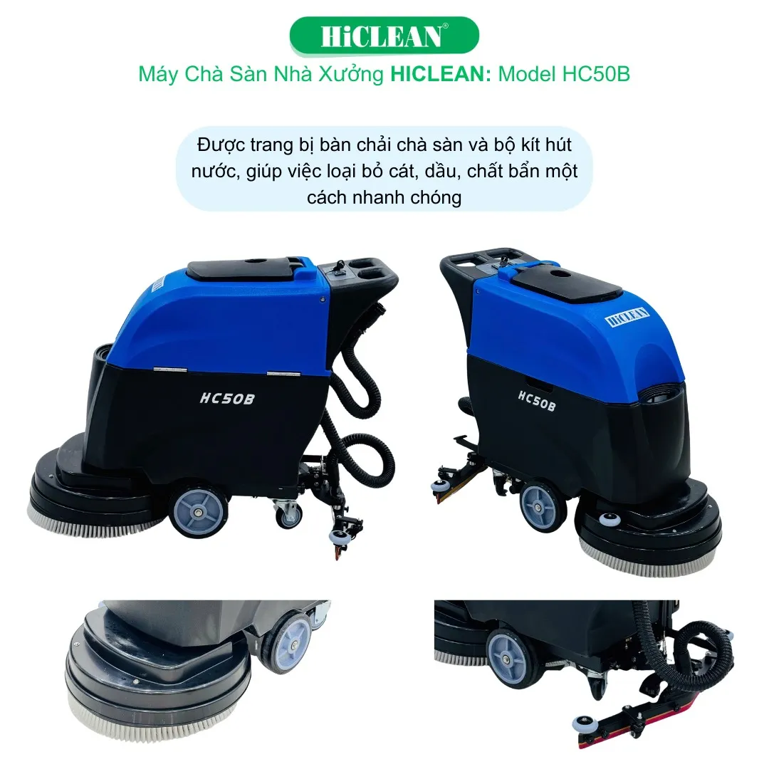 Chi tiết bàn chải và thanh gạt nước phía sau máy