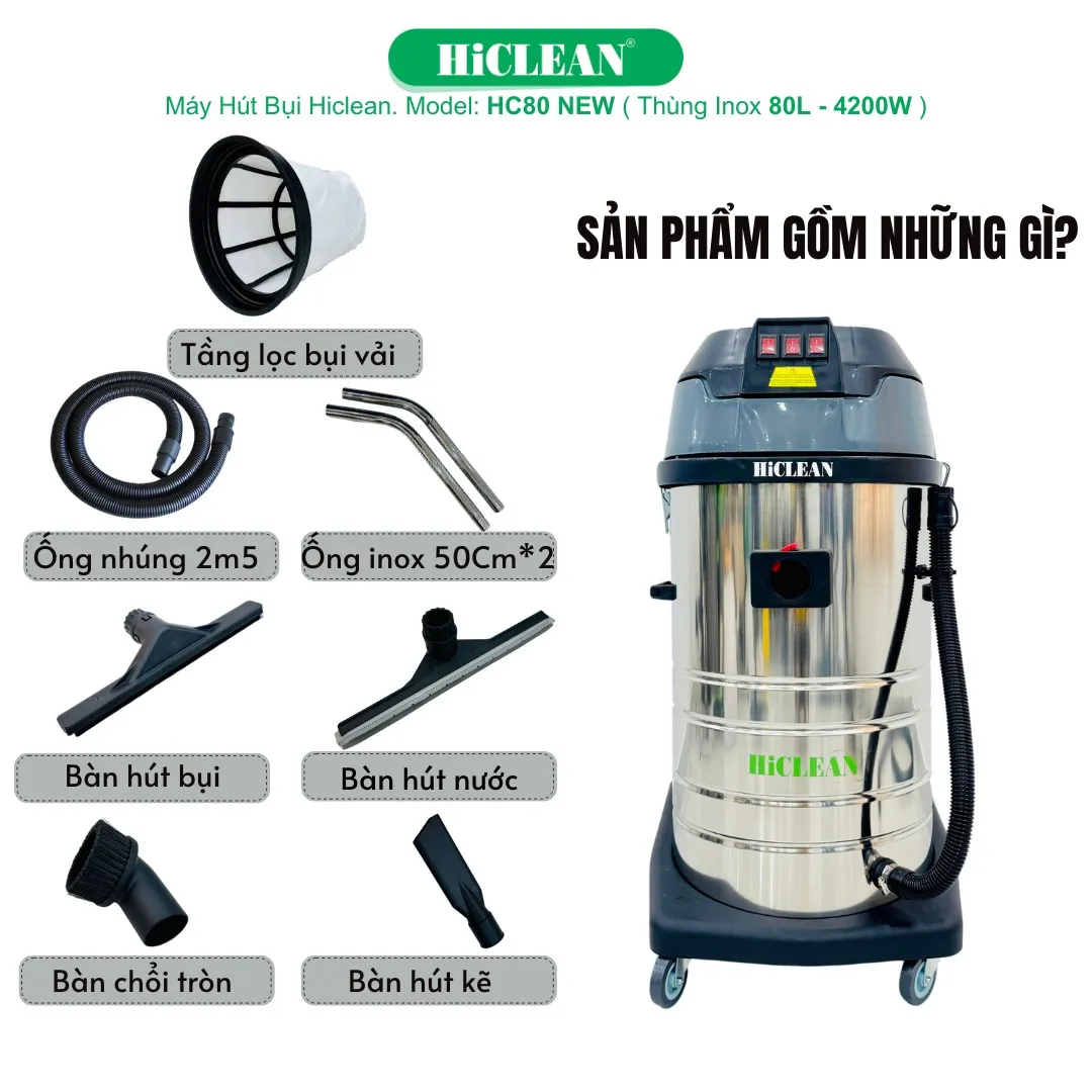 Cấu tạo thùng inox và hệ thống khóa an toàn trên HC80 NEW