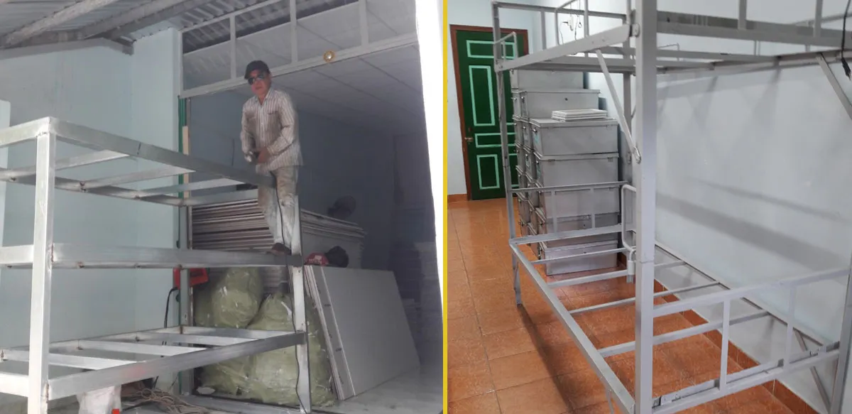 Đội thợ sắt đang làm việc chuyên nghiệp