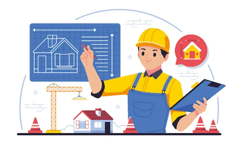 Kỹ sư tính toán khối lượng thép ống cho dự án tòa nhà cao tầng