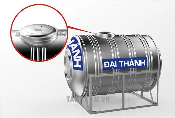 Công nghệ dập liền nắp bồn của bồn nước inox Tân Á Đại Thành