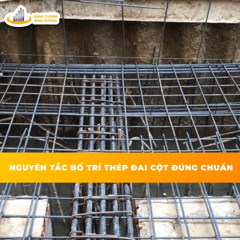 Nguyên tắc bố trí thép đai cột đúng chuẩn