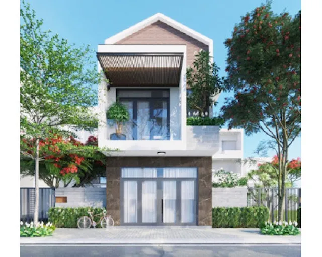 nha 1 tret 1 lau dep 500 trieu 1 - 101+ Thiết Kế Nhà 2 Tầng Mái Thái 500 Triệu Giá Rẻ, Tiết Kiệm