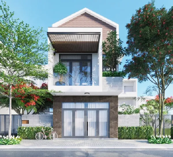 nha 1 tret 1 lau dep 500 trieu 2 - 101+ Thiết Kế Nhà 2 Tầng Mái Thái 500 Triệu Giá Rẻ, Tiết Kiệm