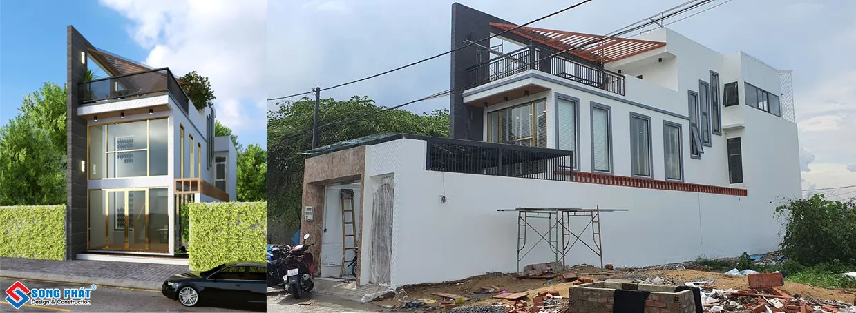 Nhà chị Phương hoàn thiện