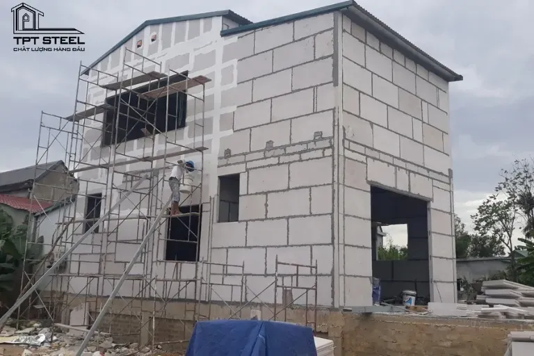 nhà thép bê tông nhẹ