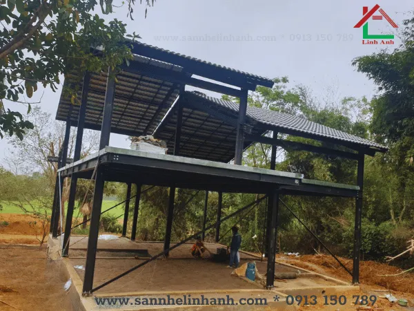 Nhà vườn khung thép