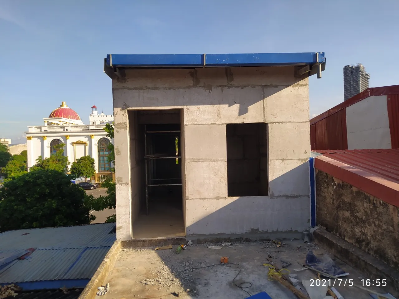 Làm thêm phòng lên tầng bằng tấm bê tông nhẹ EPS