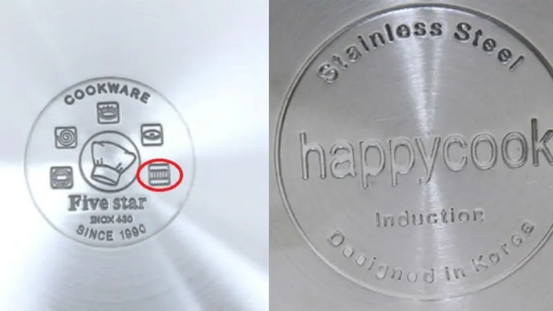 Ký hiệu bếp từ trên đáy nồi