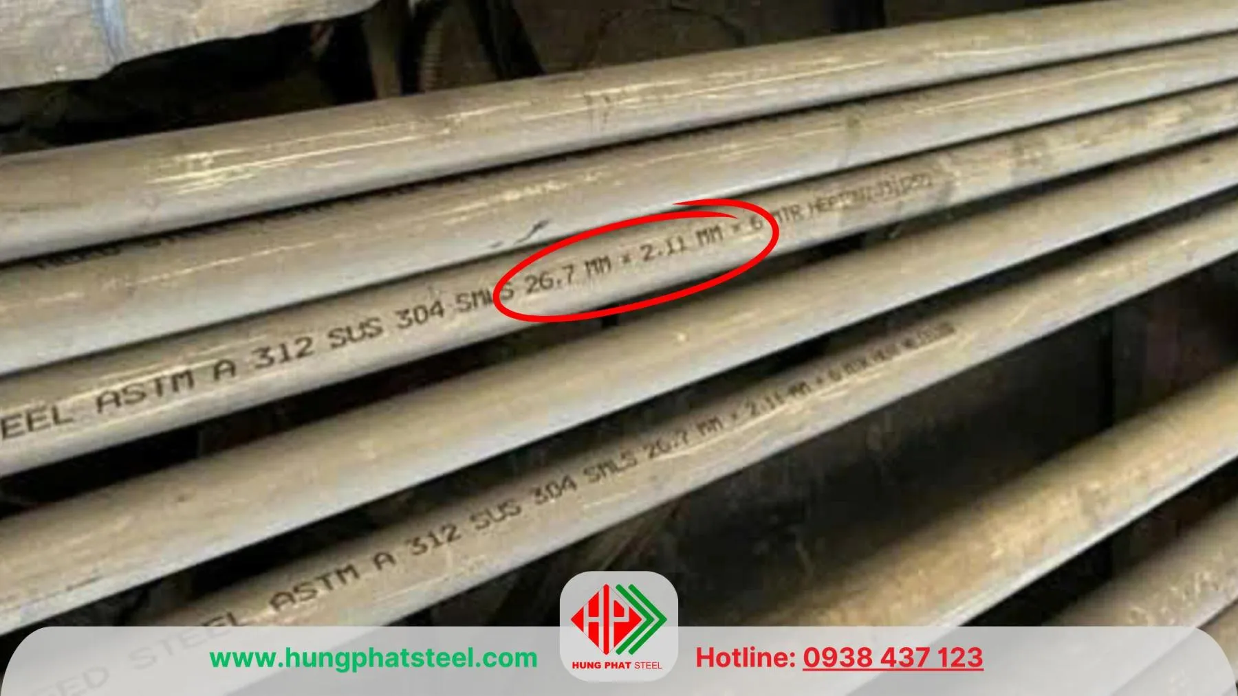 Ống inox 304 phi 27 - DN20