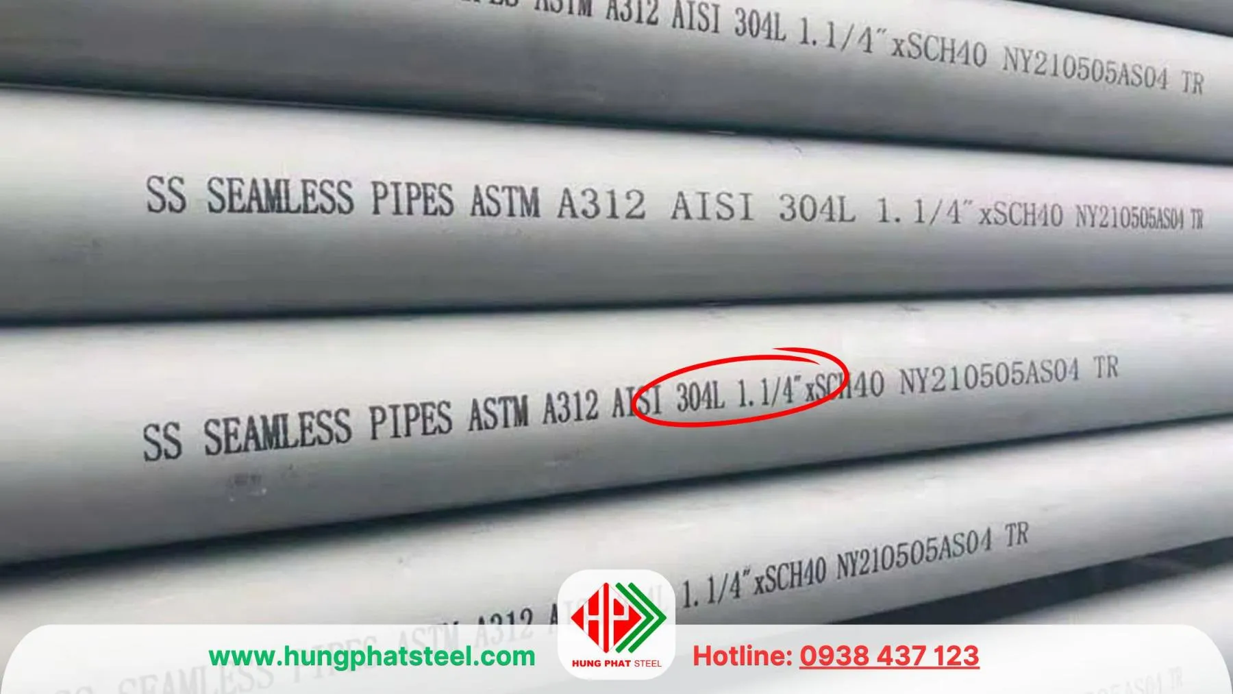 Ống inox 304 phi 42 DN32 - 1¼ inch