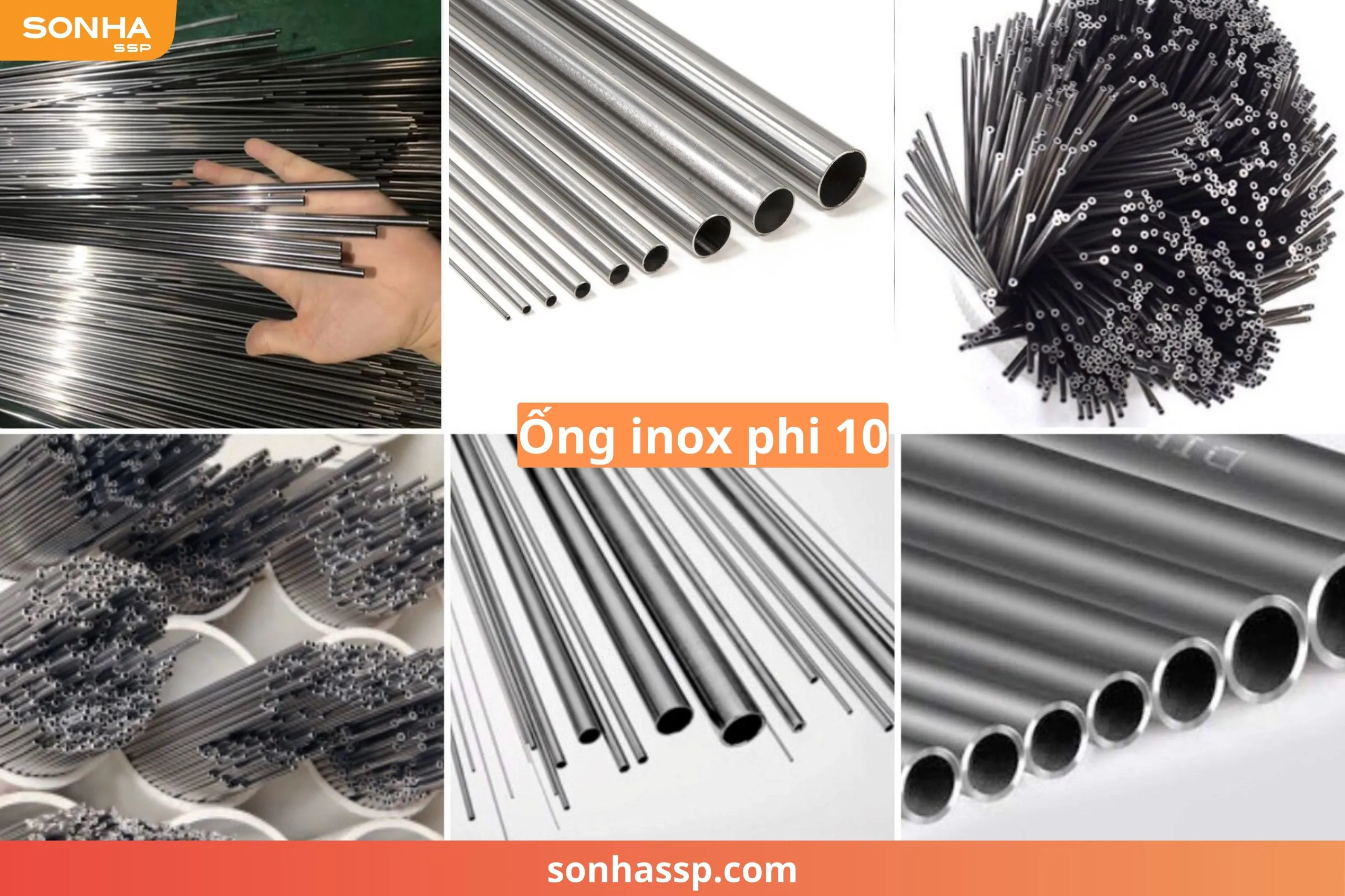 Ống inox 304 Sơn Hà phi 10 tiêu chuẩn công nghiệp