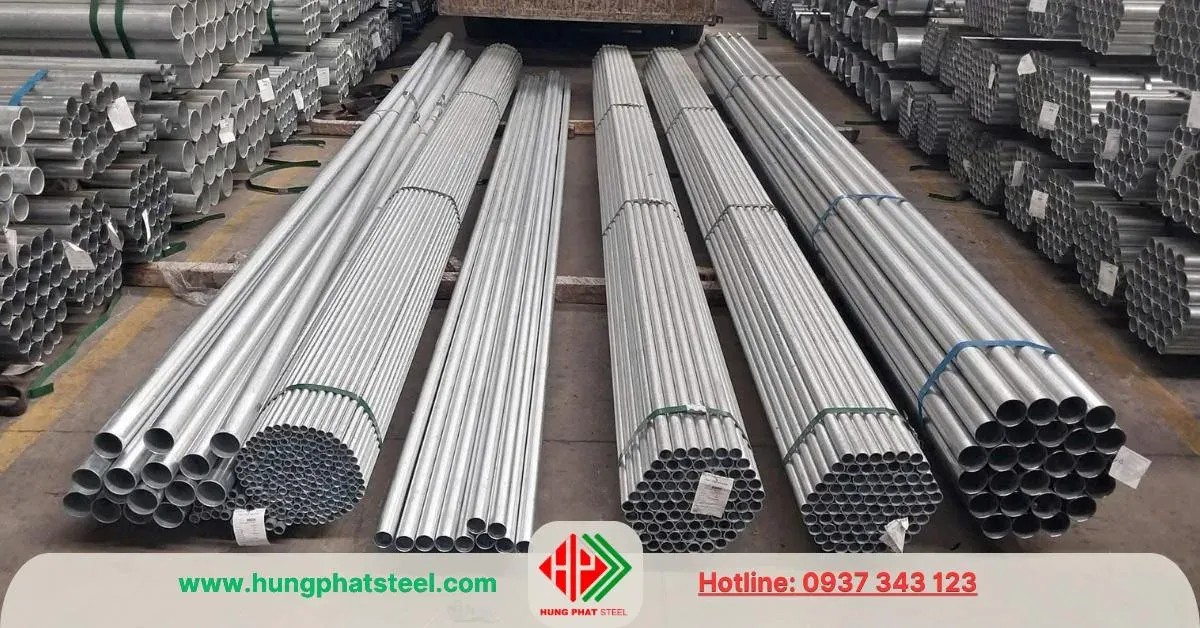 Ống kẽm Hòa Phát - nhúng nóng và tôn kẽm