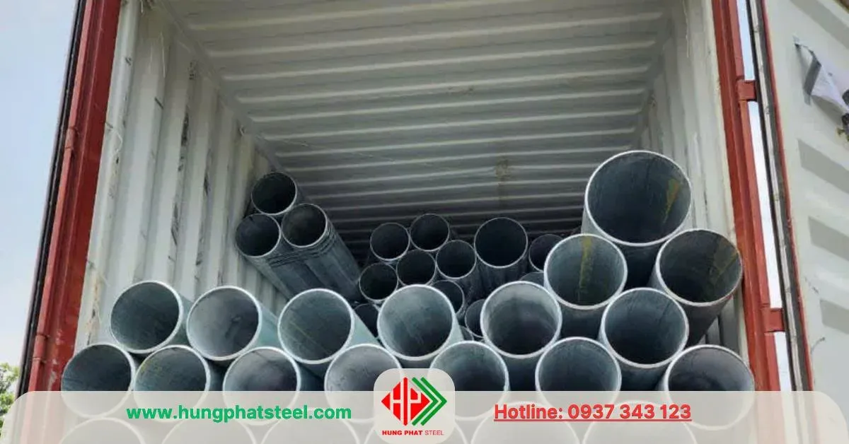 Ống thép mạ kẽm phi 200 (DN200)