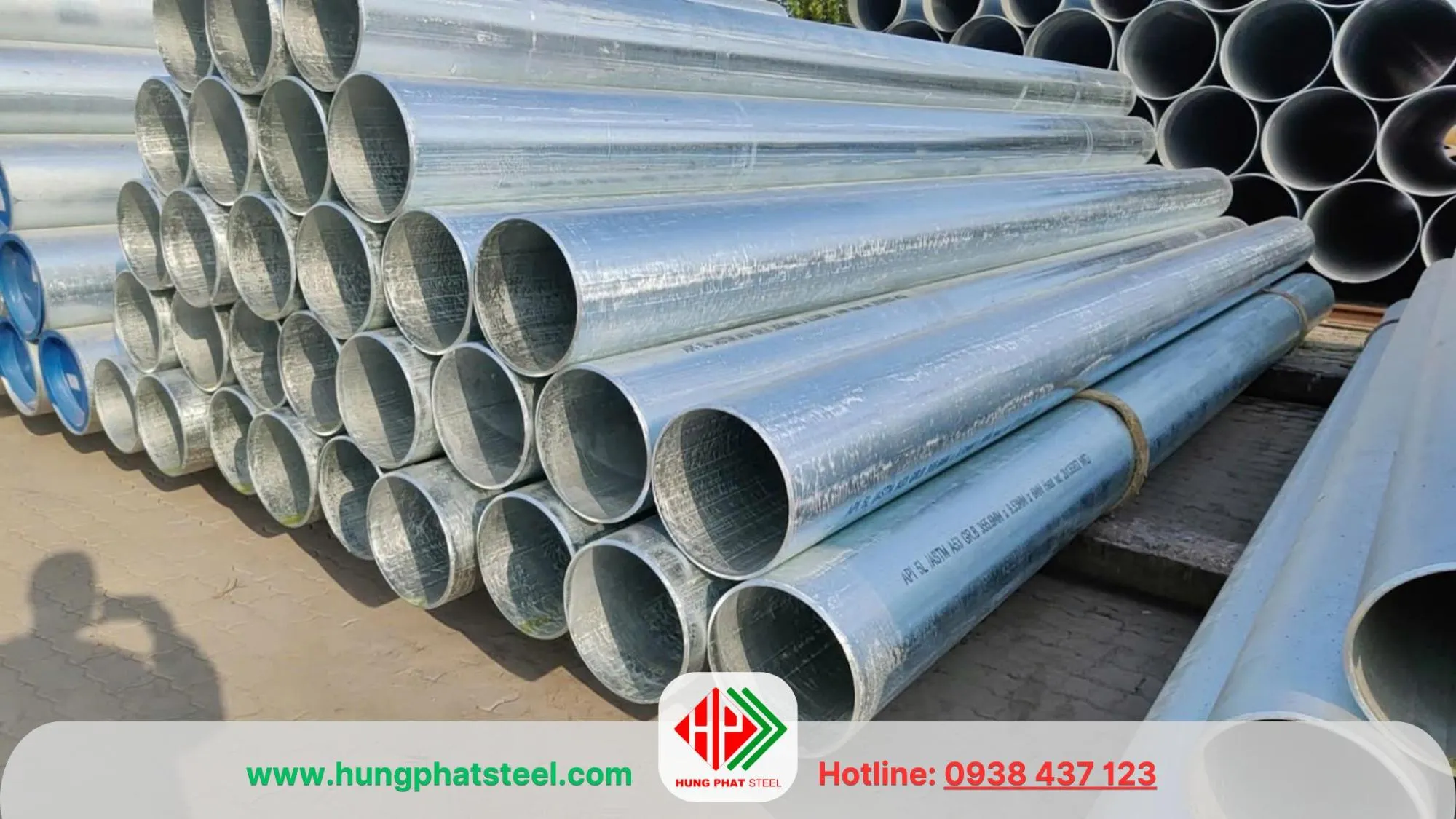 Ống thép mạ kẽm phi 200 (DN200)