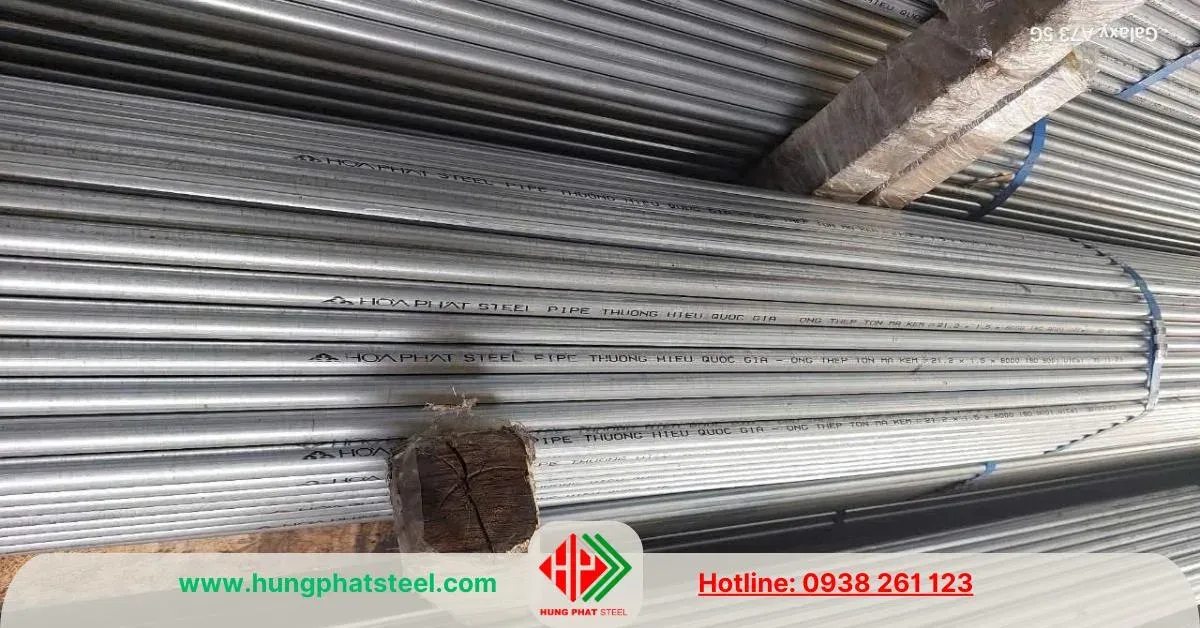 Dấu hiệu nhận biết ống thép mạ kẽm Hòa Phát chính hãng
