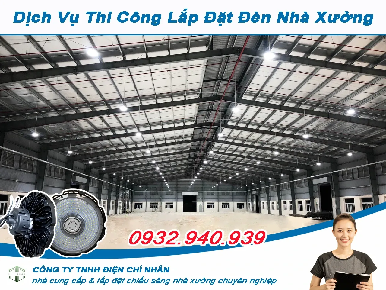 Hệ Thống Đèn Chiếu Sáng Nhà Xưởng