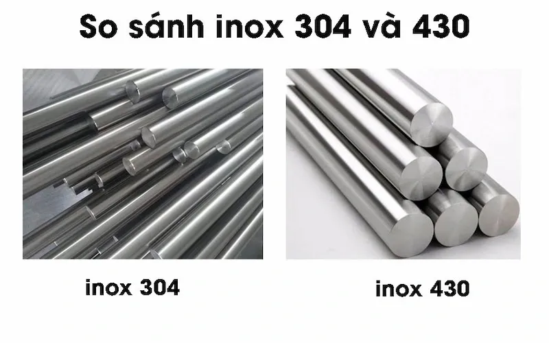 Thành phần hóa học inox 304 và 430