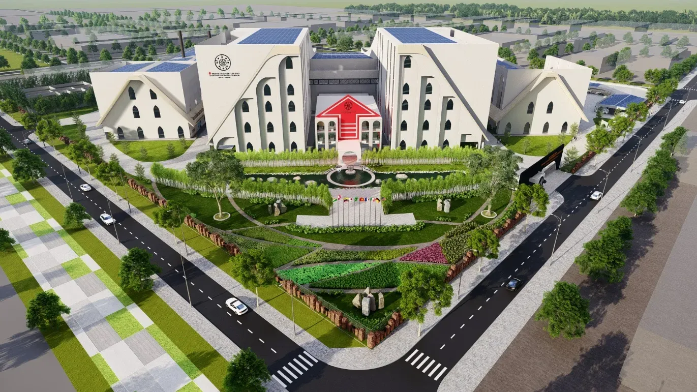 Phối cảnh tổng thể Nhà máy cà phê năng lượng Trung Nguyên Legend lớn nhất Đông Nam Á tại Buôn Ma Thuột