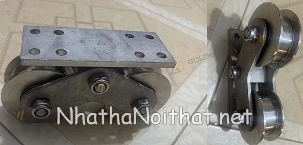 Phụ kiện con lăn cổng sắt lùa