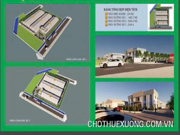 Cho thuê xưởng từ 1800m2 tại KCN Phúc Khánh, Thái Bình
