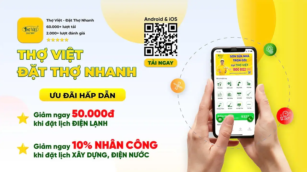 QR cài app Thợ Việt