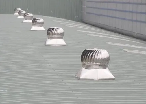 Chi tiết cấu tạo cánh quạt và trục quay của quả cầu thông gió inox chuẩn xác