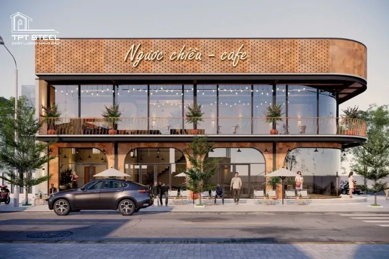 Mẫu quán cafe đơn giản hiện đại