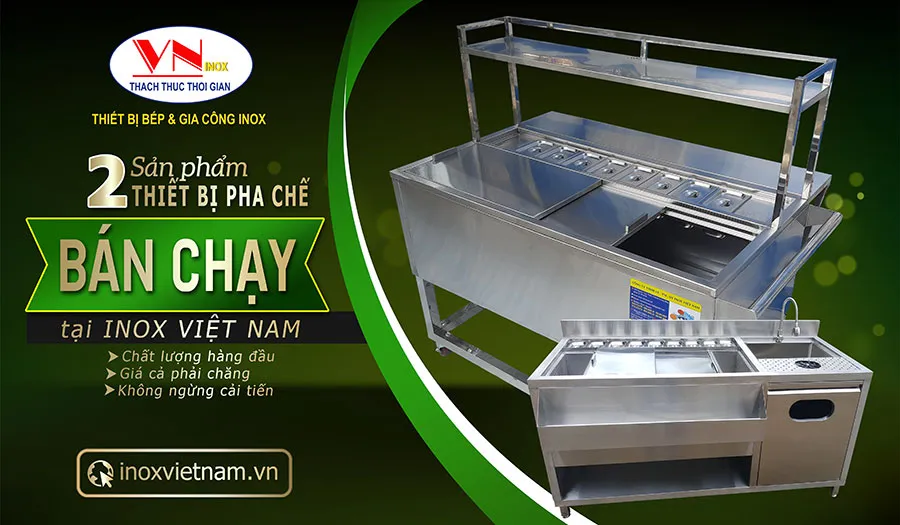 Những mẫu quầy bar đơn giản, quầy pha chế inox đẹp nhất hiện nay